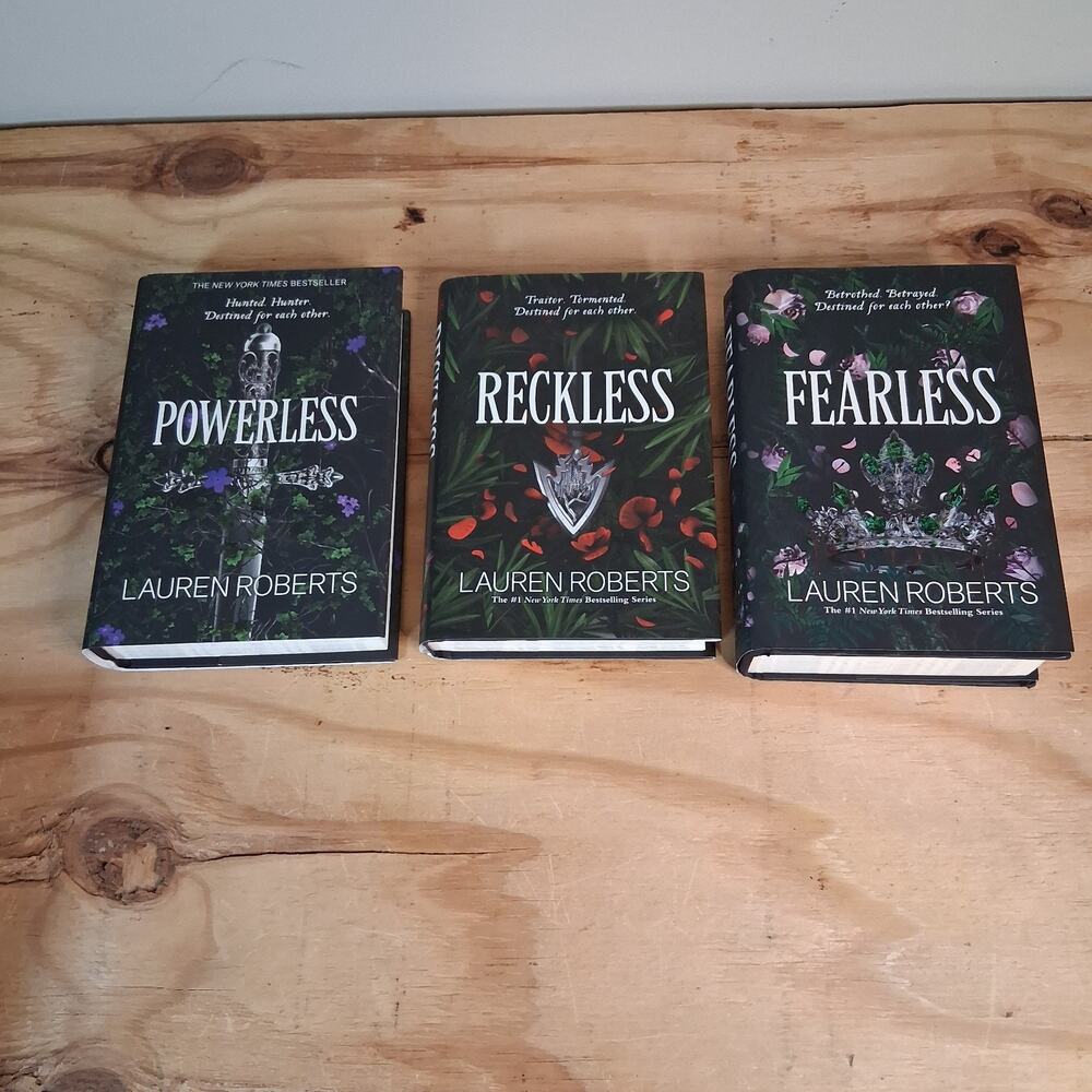 Powerless Trilogy Lauren Roberts (2023, Hardcover) Fearless Reckless Books